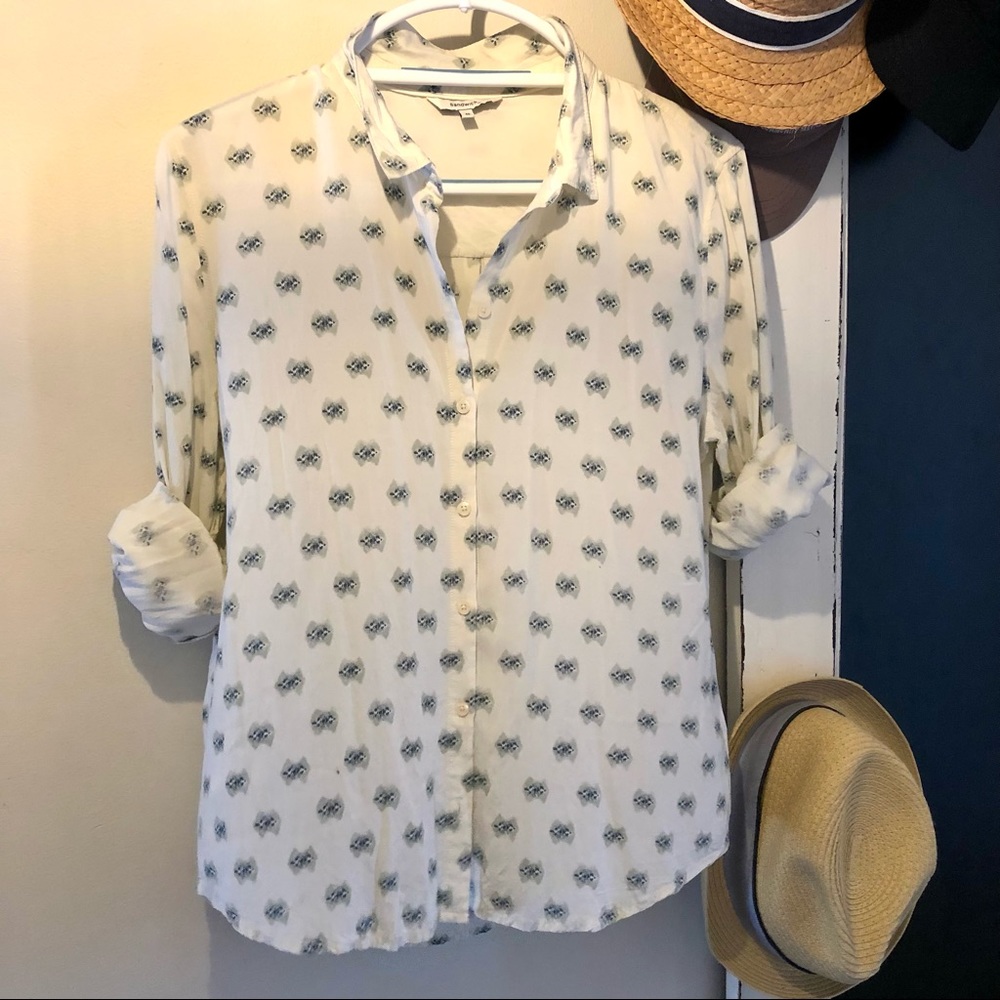 Sandwich classic button down Shirt/Blouse , Sz 10